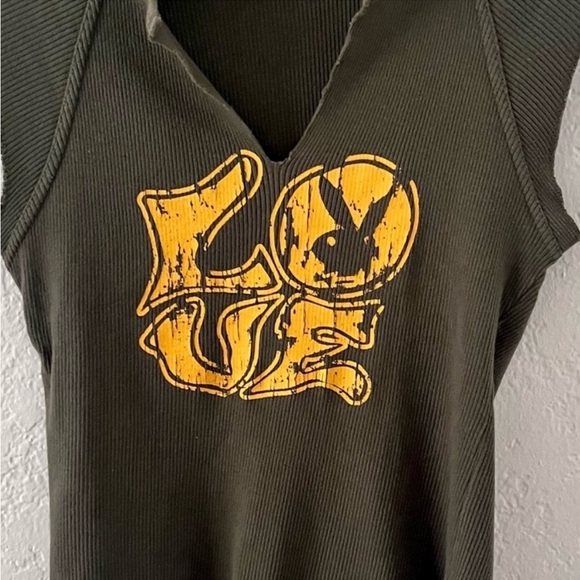 Playboy Y2K Love Green Crop Tank Top​​ - Picture 3 of 3